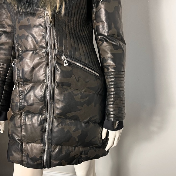 Rudsak SIA Leather jacket with Fur lined hood - Picture 13 of 17